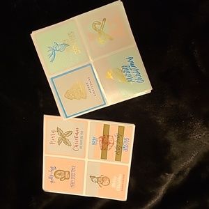 🎄56 Lux Christmas Stickers with Gold Foiling, 1.8 X1.8"